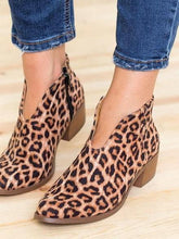 Load image into Gallery viewer, Women Winter Leopard Printed Short Boots