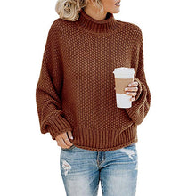 Load image into Gallery viewer, Women Fall/winter New Loose Turtleneck Pullover Plus Size Sweater