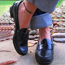 Load image into Gallery viewer, Comfortable Retro Flat Big Yards Solid Color Flat Shoes Loafers