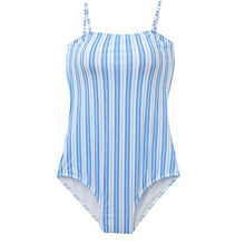 Load image into Gallery viewer, New Striped One-piece Swimsuit Women&#39;s Simple Ins Style Strapless Girls&#39; Hot Spring Swimsuit