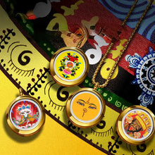 Load image into Gallery viewer, Tangka Gawu Box Zalam Tangka Prajna Eye Wealth God Eye can be opened to hold things Zalam Pendant
