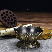 Load image into Gallery viewer, Antique Alloy Copper Tower Aromatherapy Burner, Sandalwood Burner, Lotus Incense Burner