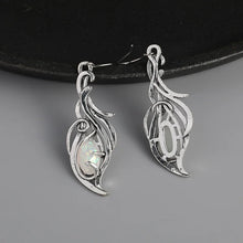 Load image into Gallery viewer, Bohemian Opal Dangle Earrings - Elegant Silver Plated Jewelry ForHolidays and Special Occasions