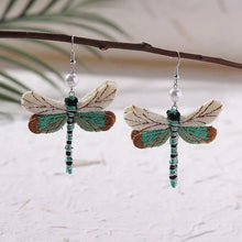 Load image into Gallery viewer, Bohemian Style Vintage New Unique Embroidery Creative Cute Dragonfly Pendants for Women Personalized Fun Drop Earrings Jewelry
