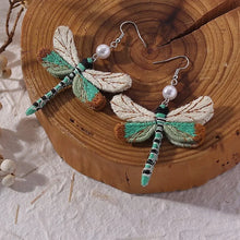 Load image into Gallery viewer, Bohemian Style Vintage New Unique Embroidery Creative Cute Dragonfly Pendants for Women Personalized Fun Drop Earrings Jewelry