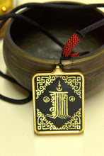 Load image into Gallery viewer, Hand-painted Tibetan Rnam-bcu Dbang-ldan Small Thangka Necklace