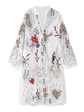 Load image into Gallery viewer, Fitshinling Bohemian Embroidery Shirt Dress Female Clothing Flower Straight Vestidos Femme Fashion Vintage Midi Dresses Women