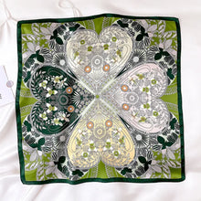 Load image into Gallery viewer, 2025 New 100% Pure Silk Scarf Women Neck Hair Foulard Bandana Square Small Headband Hijab Print Poncho Scarves Pashmina