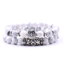 Load image into Gallery viewer, Owl Bracelet Jewelry Stone Bracelets Men Women Pulseira Masculina Feminina Bileklik Pulseras Mujer Bijoux Armband set
