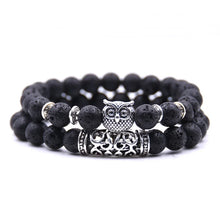 Load image into Gallery viewer, Owl Bracelet Jewelry Stone Bracelets Men Women Pulseira Masculina Feminina Bileklik Pulseras Mujer Bijoux Armband set