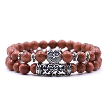 Load image into Gallery viewer, Owl Bracelet Jewelry Stone Bracelets Men Women Pulseira Masculina Feminina Bileklik Pulseras Mujer Bijoux Armband set