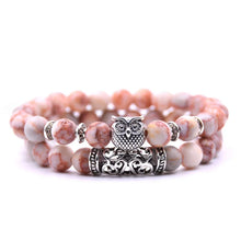 Load image into Gallery viewer, Owl Bracelet Jewelry Stone Bracelets Men Women Pulseira Masculina Feminina Bileklik Pulseras Mujer Bijoux Armband set
