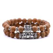 Load image into Gallery viewer, Owl Bracelet Jewelry Stone Bracelets Men Women Pulseira Masculina Feminina Bileklik Pulseras Mujer Bijoux Armband set