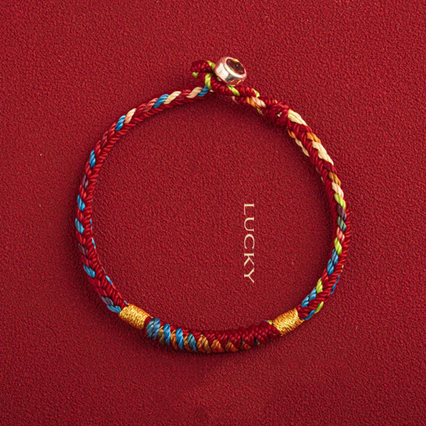 Handmade Tibetan Bracelet Colorful Thread Good Lucky Charm Rope Bracelet & Bangles For Women Men Knots Red Thread Bracelets