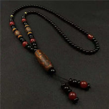 Load image into Gallery viewer, Healing Jewelry Natural Tibetan Dzi Agates Pendant Necklace Nine Eyes Guanyin Ruyi Dragon Agat Stone Necklace for Women Men