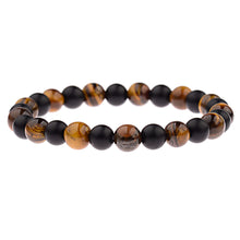 Load image into Gallery viewer, New Classic Natural Wood Beads Bracelets For Women Meditation Prayer Sliver Om Pendant Bracelet Men Wooden Yoga Jewelry
