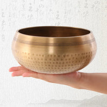 Load image into Gallery viewer, Nepal handmade Tibet Buddha sound bowl Yoga Meditation Chanting Bowl Brass Chime Handicraft music therapy Tibetan Singing Bowl