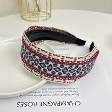 Load image into Gallery viewer, Bohemian Embroidered Headband Retro Ethnic Style Toothed Non-slip Headband Hairpin Large Flower Hair Accessories
