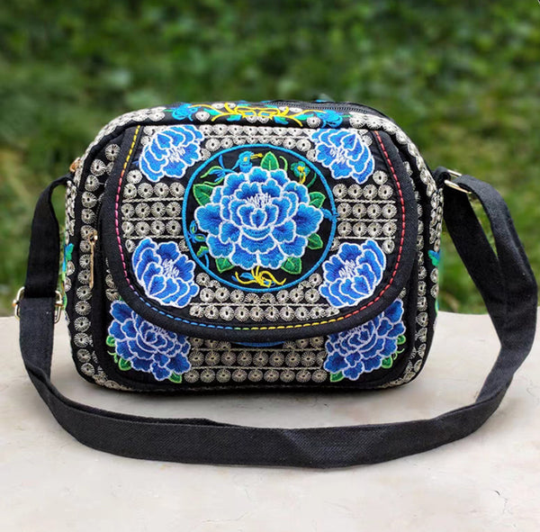 Ethnic Style Single Shoulder Crossbody Embroidery Bag Women's Bag