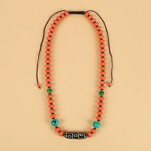 Load image into Gallery viewer, Tianzhu Agate Coral Necklace Tibetan Men and Women Retro Long Ethnic Style Collarbone Chain Tibetan Accessories