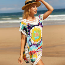 Load image into Gallery viewer, Sexy rendered beach swimsuit bikini summer cool sun protection air conditioning blouse