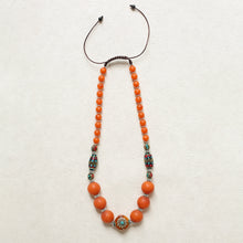 Load image into Gallery viewer, Tibetan Jewelry Necklace, Nepalese Necklace, Tibetan Xizang Beeswax Necklace