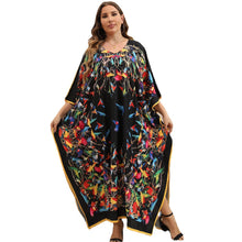 Load image into Gallery viewer, Plus Size Dress Beach Smock Bohemian Vacation Gown Bikini Sun Protection Cover up