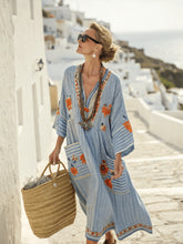 Load image into Gallery viewer, Summer Elegant Large Size Printing Long Pendulum Dress