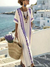 Load image into Gallery viewer, Summer Elegant Large Size Printing Long Pendulum Dress