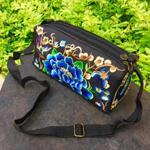 Load image into Gallery viewer, Ethnic Style Classic Embroidery Bag, Three-layer Zipper Bag, Cross-body Embroidery Small Bag