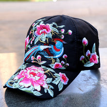 Load image into Gallery viewer, Ethnic Style Embroidered Baseball Hat Spring/Summer Travel Sun Hat Half Top Sun Hat