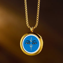 Load image into Gallery viewer, Tangka Gawu Box Zalam Tangka Prajna Eye Wealth God Eye can be opened to hold things Zalam Pendant