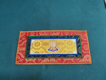 Load image into Gallery viewer, Tibetan Style Cloth Mat Embroidered with Eight Auspicious Crosses, Diamond Pestle, Bell Pestle, Tablecloth