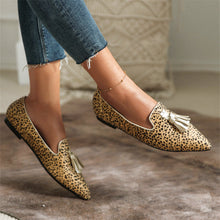 Load image into Gallery viewer, New Fashion Pointed Muller Shoes 40-43 Size Leopard Pattern Casual Single Shoe