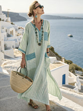 Load image into Gallery viewer, Summer Elegant Large Size Printing Long Pendulum Dress