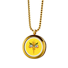 Load image into Gallery viewer, Tangka Gawu Box Zalam Tangka Prajna Eye Wealth God Eye can be opened to hold things Zalam Pendant