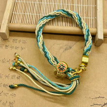 Load image into Gallery viewer, Tibet Hand-woven Diamond Rope Hand Rope Bracelet Jewelry Gifts