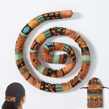 Load image into Gallery viewer, Bendable Headband Ethnic Style Wire Hair Rope Set High Ponytail Screw Lock Colorful Dirty Braid Long Hair Dreadlock