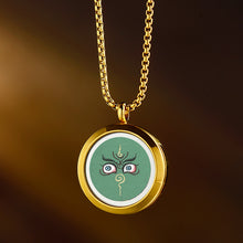Load image into Gallery viewer, Tangka Gawu Box Zalam Tangka Prajna Eye Wealth God Eye can be opened to hold things Zalam Pendant