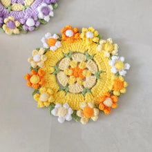 Load image into Gallery viewer, Hand Crocheted Wool Lily of The Valley Coaster Thermal Insulation Pad Small Bouquet for Girls Gifts