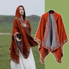 Load image into Gallery viewer, Big Cape, Comfortable Breathable Scarf, Ethnic Style Shawl Cape