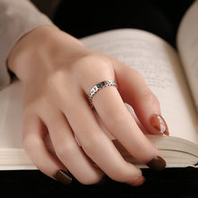 Load image into Gallery viewer, S925 Sterling Silver Hot Selling Heart Sutra Six Words Ring