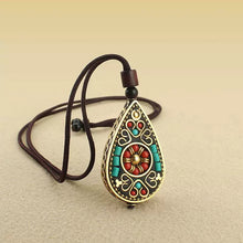 Load image into Gallery viewer, Popular Retro Ethnic Style Sweater Chain Women&#39;s Nepalese Pendant Style Long Versatile Simple Literary Accessories