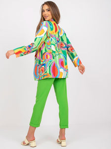 New Hot Color Pattern Blazer Outwear
