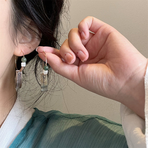 Earring design sense temperament, high-grade vintage earrings, antique style earrings