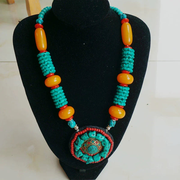 Tibetan Ethnic Style Jewelry, Fashionable and Atmospheric Retro Tibetan Accessories, Nepalese Handmade Necklaces