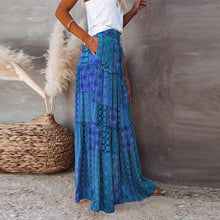 Load image into Gallery viewer, New Bohemian Style Skirt, Loose Fitting Casual High Waisted Long Skirt