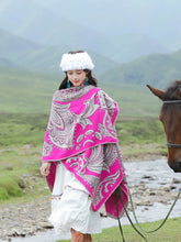 Load image into Gallery viewer, Nepal Cashew Flower Shawl Ethnic Style Scarf Cape Female Thickened Warm Cape