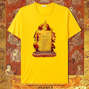 Short Sleeve Pure Cotton T-shirt Ten Phase Free Printing Loose T-shirt