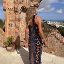 Load image into Gallery viewer, Summer New Positioning Printing Suspender Pendulum Dress